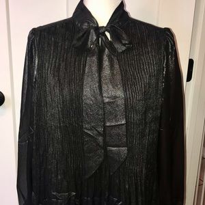 Nanette Lepore blouse very black and shimmery